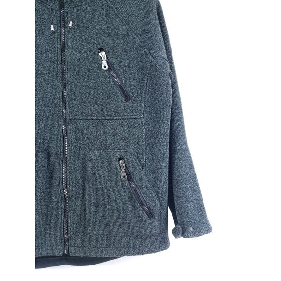 Icewear Mens Medium Wool Blend Insulated Hooded Jacket With Zipper Pockets - Picture 4 of 7